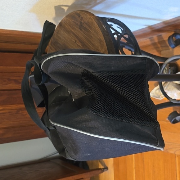 Nike Black Logo White Swoosh Bat Carrying Bag Handles Sports Baseball - Picture 7 of 7